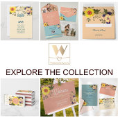 Boho Zonnebloem Bruiloft Tafel Nummer Kaart