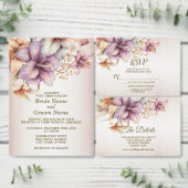 Party Waterverf Boho Roze Bloemen Elegant Planner (Personaliseer de collectie van deze zelfstandige maker.)