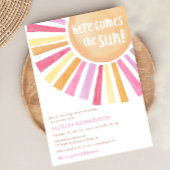 Heldere zonneschijn hier komt het zon baby shower servet