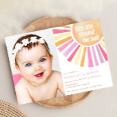 Leuke Boho Sunshine meisjes Eerste 1e Verjaardag Z