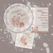 Boho Teddybeer Baby Shower Servet