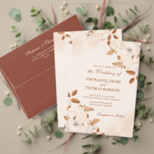 Boho Modern Dark Terracotta Save the Date Kaart (Personaliseer deze collectie van deze onafhankelijke maker. Test)