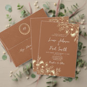 Wilde bloem Verbrand Oranje bruiloft Welkome Poste Poster (Personaliseer deze collectie van deze onafhankelijke maker. Test)