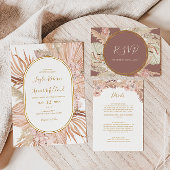 Boho Tropical Botanical | Bridesmaid proposal card Kaart