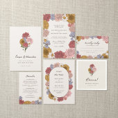 Boho  Bloemen Herfst Tuin Bruiloft Servet