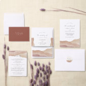 Boho Abstract | Gentle Fawn Wedding Kaart (Personaliseer de collectie van deze zelfstandige maker.)