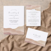 Boho Waterverf Abstract | Trouw Retouradres Zelfinktende Stempel (Personaliseer de collectie van deze zelfstandige maker.)