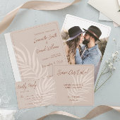 Gepersonaliseerde Monogram Boho bruiloft Servet