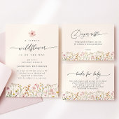 Wilde bloem Boho baby shower uitnodiging