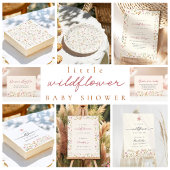 Wilde bloem Boho baby shower Servet