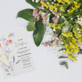 Wildflower boho - display douche informatiekaartje