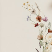 Boho Wildflower Bedankkaart