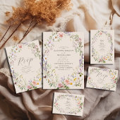 Boho Wildflower Floral Wedding Save The Date