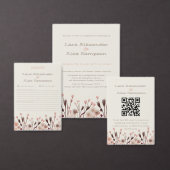 Boho Wildflower Wedding Candle Label Voedselcontainer Etiket (Personaliseer de collectie van deze zelfstandige maker.)