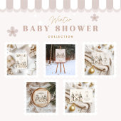 Boho Winter Cottage Christmas Diapper Raffle Informatiekaartje