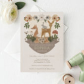 Modern Woodland Baby shower Paper Borden Papieren Bordje