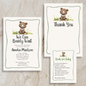 Bingo Spel Dieren Baby Shower Flyer