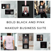 Bold Black and Hot Pink Photo Badge