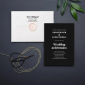 Minimalistisch vet kalligrafie wit bruiloft progra handwaaier