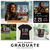 Bold Modern Klasse van 2025 Afstuderen Papieren Bekers