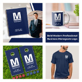 Aangepaste blauwe standaard Logo bedrijfsnaam Planner