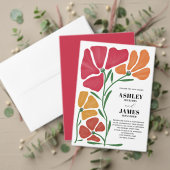 Vet roze moderne bruiloft uitnodiging uitnodigingen wikkel (Personaliseer deze collectie van deze onafhankelijke maker. Test)