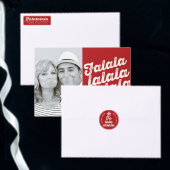 Falalala Gold Ombre Bold script: Kerstmis Keramisch Ornament