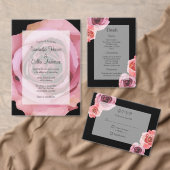 Vet Roze & Paarse Lente Rozen Save The Date (Personaliseer de collectie van deze zelfstandige maker.)