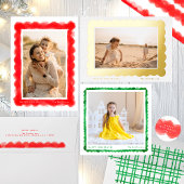 Bold Moderne Retro Rode Feestelijke Kerstvakantie Tissuepapier