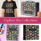 Bold Rainbows & Suns Pattern Kinder Terug naar Sch