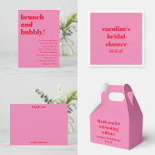 Vet Roze Rood Custom Vrijgezellenfeest Dank u Bedankdoosjes