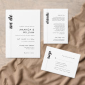 Vetgedrukte typografie RSVP Response Kaart (Personaliseer de collectie van deze zelfstandige maker.)
