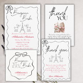 Bonjour Bebe Paris Frans Baby shower Zwart Roze Servet