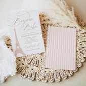 Parijs Eiffeltoren Baby shower Zeg geen Baby-teken Poster