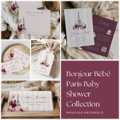 Bourgogne Floral Eiffeltoren Menu