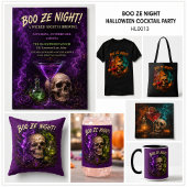 Boo Ze Night Gotische Schedel Cocktail Tas