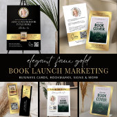 Boek Hoesje Writer Promotie QR Code Gold Effect Sleutelhanger