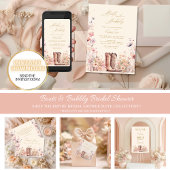 Laarzen & Mousserende Bloem Cowgirl Cadeau Kaarten Reclamebord Met Voetstuk