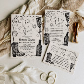 Westerne laarzen en champagne Vrijgezellenfeest Kaart