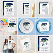 Geboren om Wild Baby shower Book Request te zijn Informatiekaartje