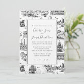 Boston Toile (jubileumeditie) Zwart/Wit Sleutelhanger
