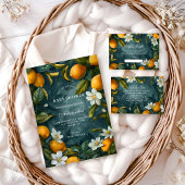 Botanical Citrus Garden Baby Shower Kaart