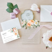 Botanische Tuin Lente Bloemen Huwelijk Acryl Uitnodigingen