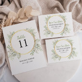 Elegante Botanische groen bruiloft uitnodigingen