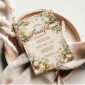 Botanische Erfgoed Pompoen Thanksgiving Cadeaulabel