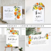 Botanische Sinaasappels en citroenen Vrijgezellenf Waterfles Etiket