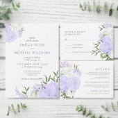 Botanische Periwinkle Waterverf Vrijgezellenfeest Kaart (Personaliseer de collectie van deze zelfstandige maker.)
