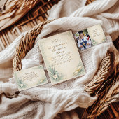 Botanical White Coat Dentist Graduation Bedankkaart