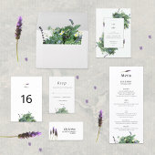 Botanical Wedding Invitation | Elegant Wildflower  Kaart