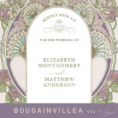 Sparen de Datum Kunst Nieuwe door Mucha Invitat Kaart